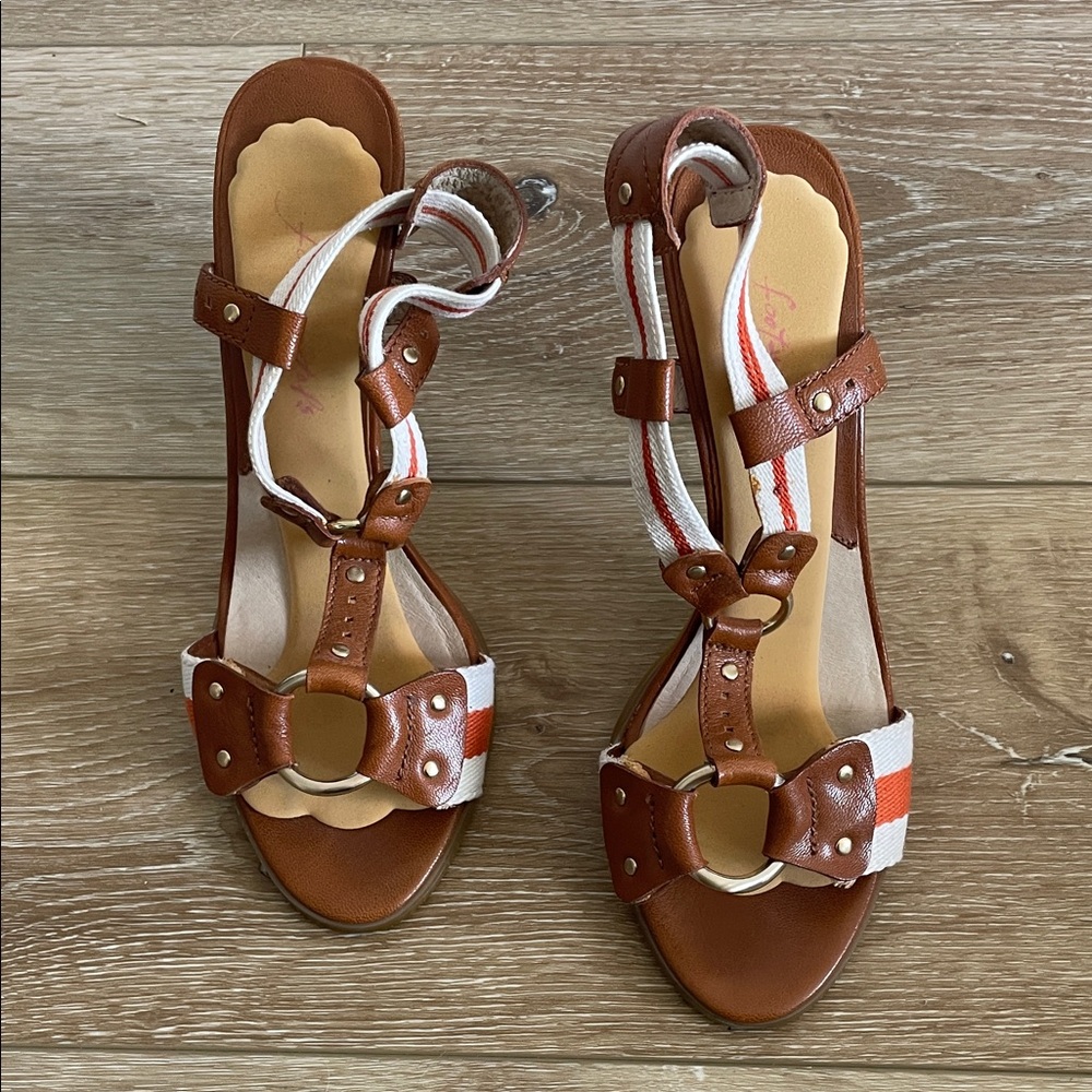 MICHAEL Michael Kors Seaport T-Strap Sandal Sz 7.5
